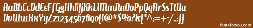 Hamburgerheaven Font – White Fonts on Brown Background