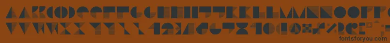 Шрифт Stiljafree – чёрные шрифты на коричневом фоне