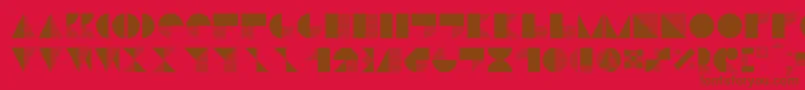 Stiljafree Font – Brown Fonts on Red Background