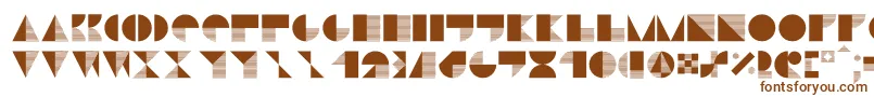 Шрифт Stiljafree – коричневые шрифты на белом фоне