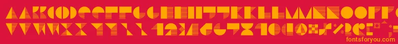 Stiljafree Font – Orange Fonts on Red Background