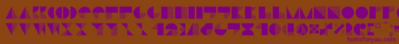 Stiljafree Font – Purple Fonts on Brown Background