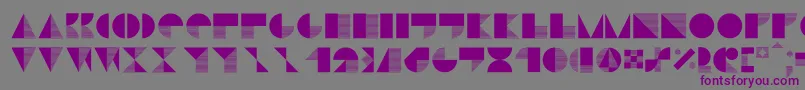 Stiljafree-fontti – violetit fontit harmaalla taustalla