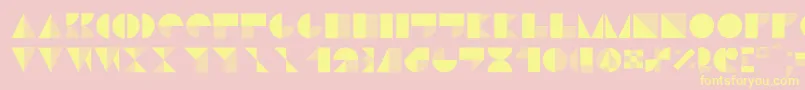 Stiljafree Font – Yellow Fonts on Pink Background