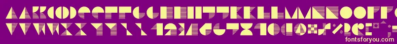 Stiljafree Font – Yellow Fonts on Purple Background