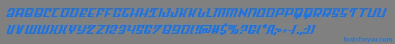 Шрифт Skycabsemibold – синие шрифты на сером фоне