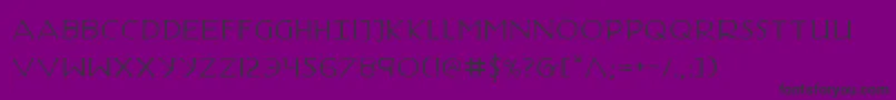 HadriaticExtended Font – Black Fonts on Purple Background