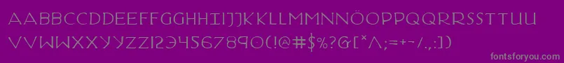 HadriaticExtended Font – Gray Fonts on Purple Background