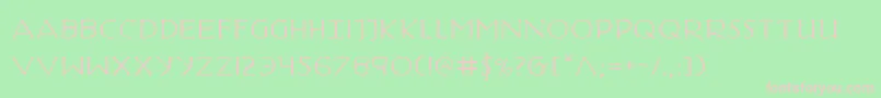 HadriaticExtended Font – Pink Fonts on Green Background