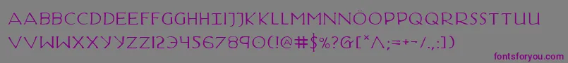 HadriaticExtended-Schriftart – Violette Schriften auf grauem Hintergrund