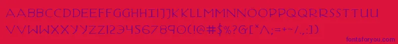 HadriaticExtended Font – Purple Fonts on Red Background