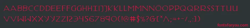 HadriaticExtended Font – Red Fonts on Black Background