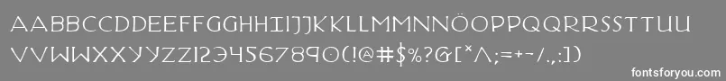 HadriaticExtended Font – White Fonts on Gray Background