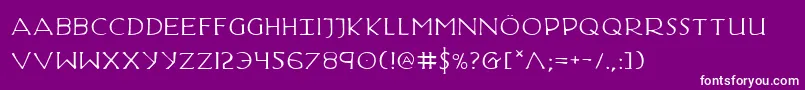 HadriaticExtended Font – White Fonts on Purple Background