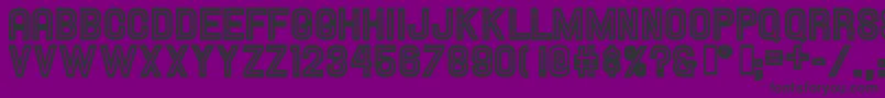 HallandaleInlineJl Font – Black Fonts on Purple Background