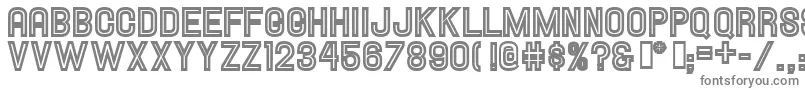More about HallandaleInlineJl Font HallandaleInlineJl Font – Gray Fonts on White Background