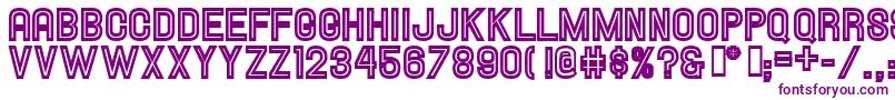 HallandaleInlineJl-Schriftart – Violette Schriften