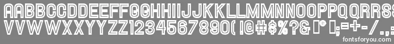 HallandaleInlineJl Font – White Fonts on Gray Background