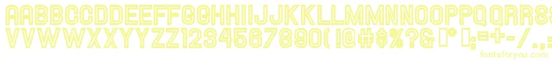 HallandaleInlineJl-Schriftart – Gelbe Schriften