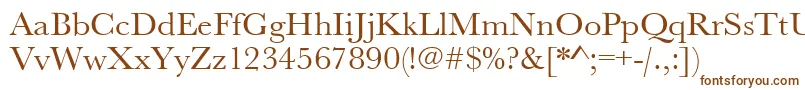 Urwbaskertwid-fontti – ruskeat fontit valkoisella taustalla