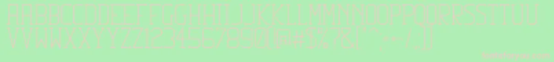 Squib Font – Pink Fonts on Green Background