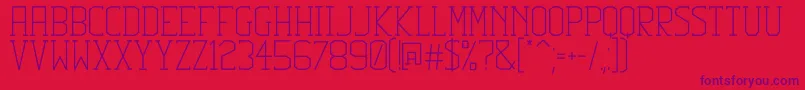 Squib Font – Purple Fonts on Red Background