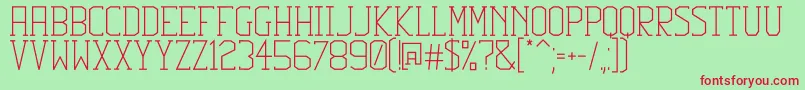 Squib Font – Red Fonts on Green Background