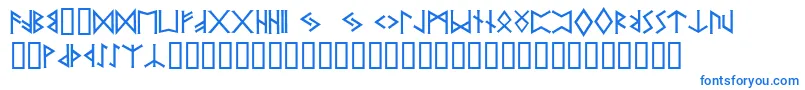 Prrunes2 Font – Blue Fonts on White Background