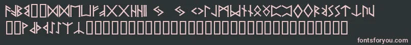 Prrunes2 Font – Pink Fonts on Black Background