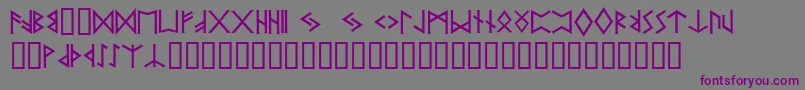 Prrunes2 Font – Purple Fonts on Gray Background