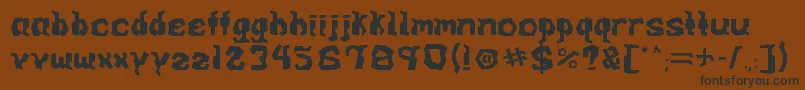 ArcadeV0.1 Font – Black Fonts on Brown Background