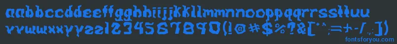ArcadeV0.1 Font – Blue Fonts on Black Background