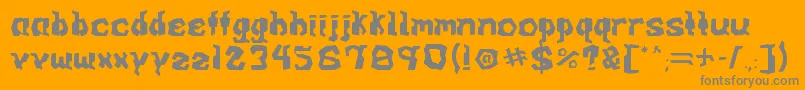 ArcadeV0.1 Font – Gray Fonts on Orange Background