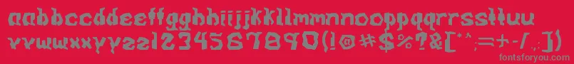 ArcadeV0.1 Font – Gray Fonts on Red Background