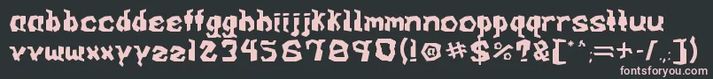 ArcadeV0.1 Font – Pink Fonts on Black Background