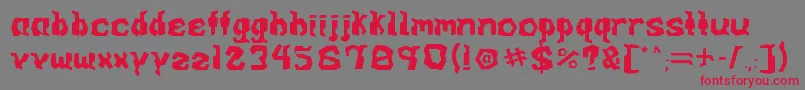 ArcadeV0.1 Font – Red Fonts on Gray Background