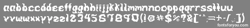 ArcadeV0.1 Font – White Fonts on Gray Background