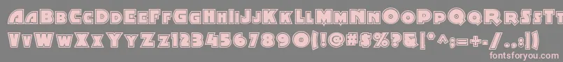 Minstrel Poster Two Nf Font – Pink Fonts on Gray Background