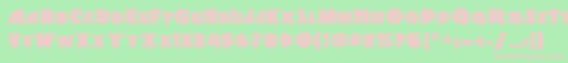 Minstrel Poster Two Nf Font – Pink Fonts on Green Background