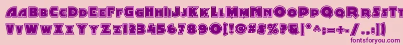 Minstrel Poster Two Nf Font – Purple Fonts on Pink Background