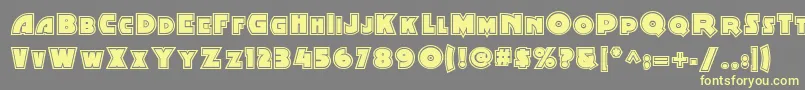 Minstrel Poster Two Nf Font – Yellow Fonts on Gray Background