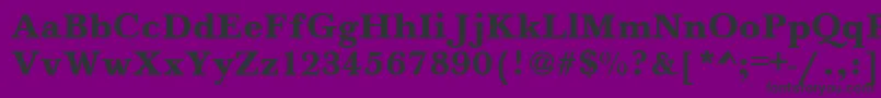 BeautyBold-fontti – mustat fontit violetilla taustalla