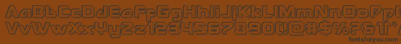 Usangelengrave Font – Black Fonts on Brown Background