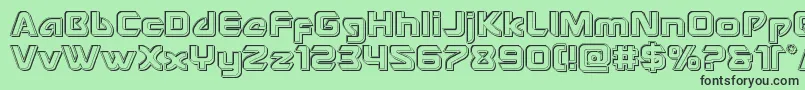 Usangelengrave Font – Black Fonts on Green Background