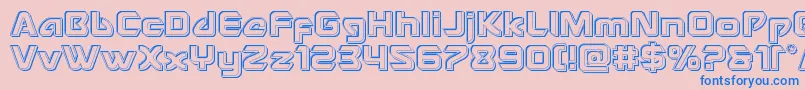 Usangelengrave Font – Blue Fonts on Pink Background
