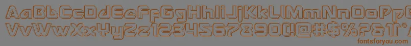 Usangelengrave Font – Brown Fonts on Gray Background