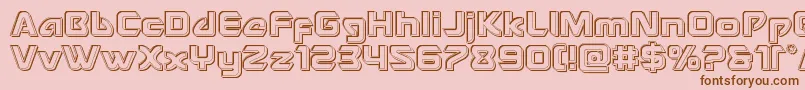 Usangelengrave Font – Brown Fonts on Pink Background