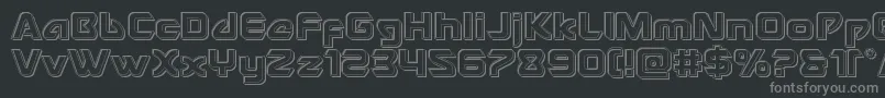 Usangelengrave Font – Gray Fonts on Black Background