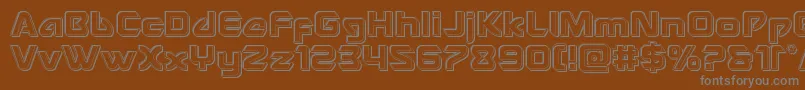 Usangelengrave Font – Gray Fonts on Brown Background