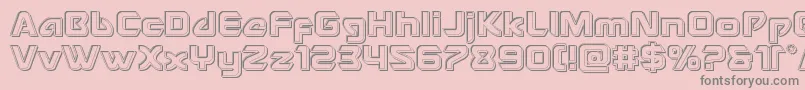 Usangelengrave Font – Gray Fonts on Pink Background